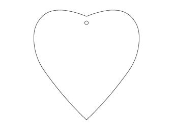 Custom shapes car air fresheners and car deodorizers - model:﻿Heart, personalization on request for corporate branding﻿