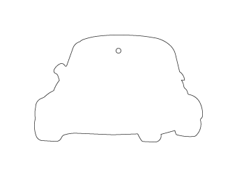 Custom shapes car air fresheners and car deodorizers - model:﻿Car, personalization on request for corporate branding﻿