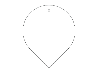 Custom shapes car air fresheners and car deodorizers - model:﻿Drop, personalization on request for corporate branding﻿