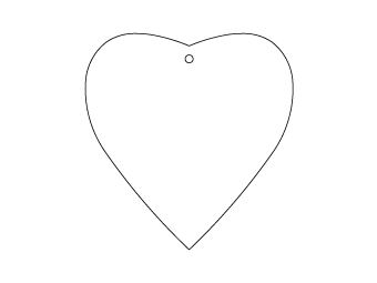 Custom shapes car air fresheners and car deodorizers - model:﻿Heart, personalization on request for corporate branding﻿