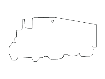 Custom shapes car air fresheners and car deodorizers - model:﻿Truck, personalization on request for corporate branding﻿