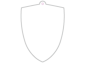 Custom shapes car air fresheners and car deodorizers - model:﻿Crests, personalization on request for corporate branding﻿