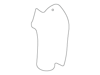 Custom shapes car air fresheners and car deodorizers - model:﻿Geographical, personalization on request for corporate branding﻿