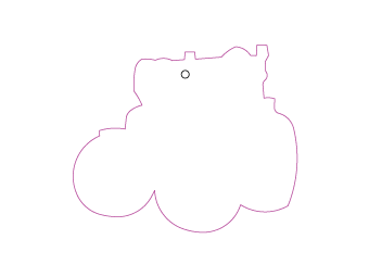 Custom shapes car air fresheners and car deodorizers - model:﻿Tractor, personalization on request for corporate branding﻿