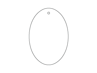 Custom shapes car air fresheners and car deodorizers - model:﻿Oval, personalization on request for corporate branding﻿