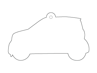 Custom shapes car air fresheners and car deodorizers - model:﻿Car, personalization on request for corporate branding﻿