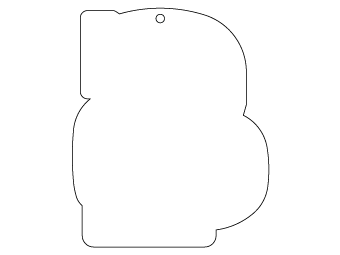 Custom shapes car air fresheners and car deodorizers - model:﻿Logo, personalization on request for corporate branding﻿